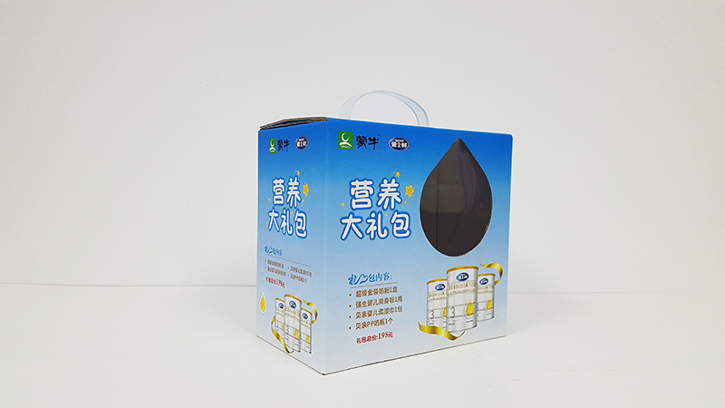 奶制品手提包装箱制作图片展示